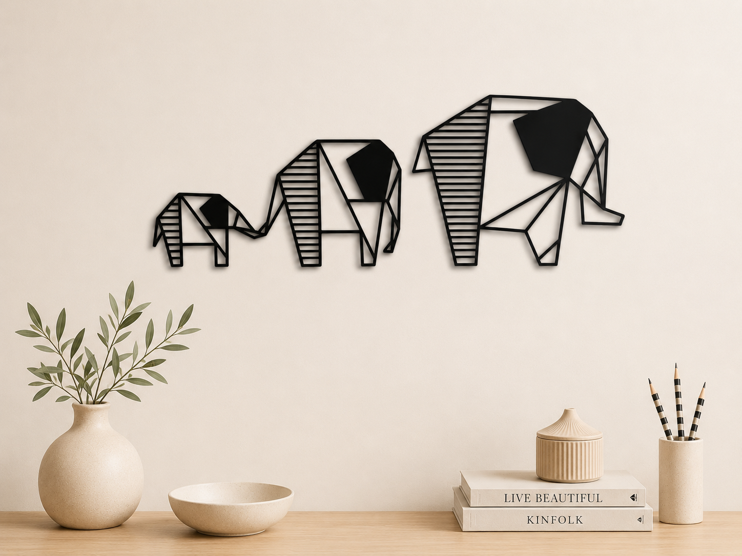 Настінне панно «Elephant Family»